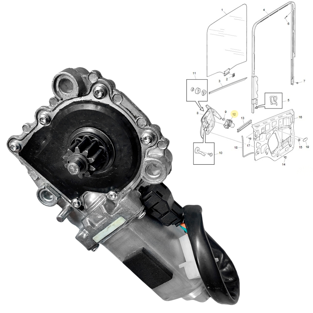 L0102002-Motor Vidro Porta LE-1442292 | 1366761 | 560097 | -