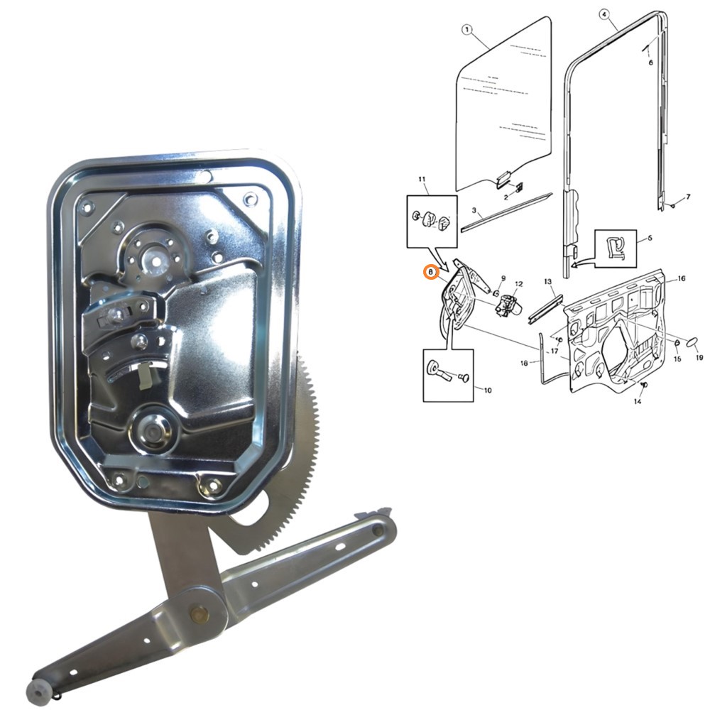 L0102005-Máquina Vidro LE-1366849 | 1442294 | 2162366 | 2303349-