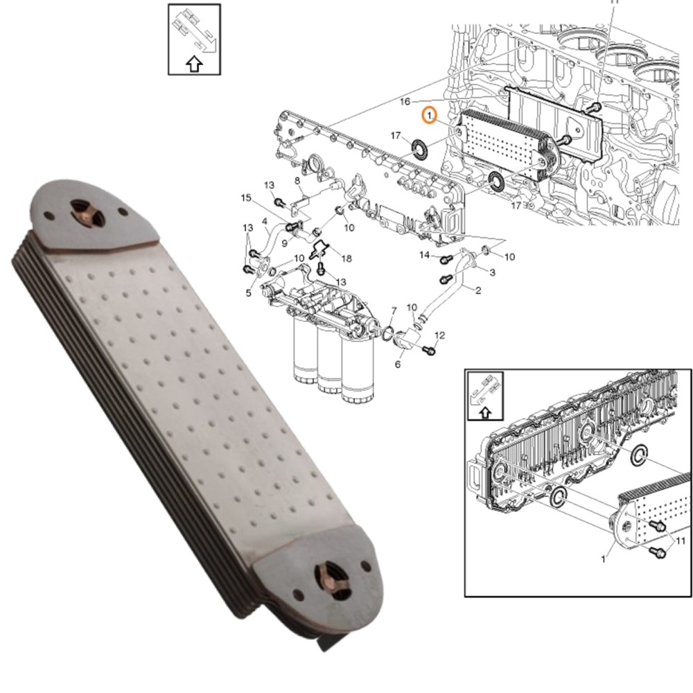 L0209055-Radiador Óleo Motor -20749399 | 8130186-