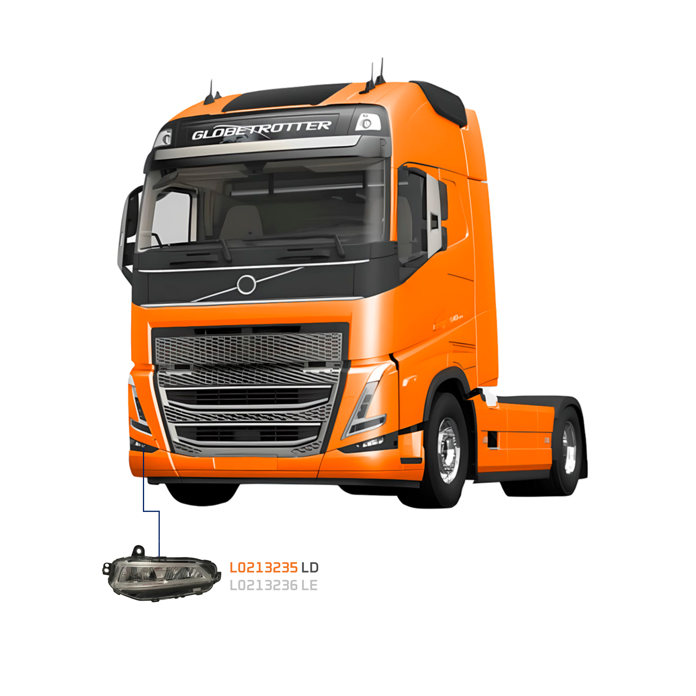 L0213235-Farol Auxiliar LD-23752741 | 23752720 | 23752732-