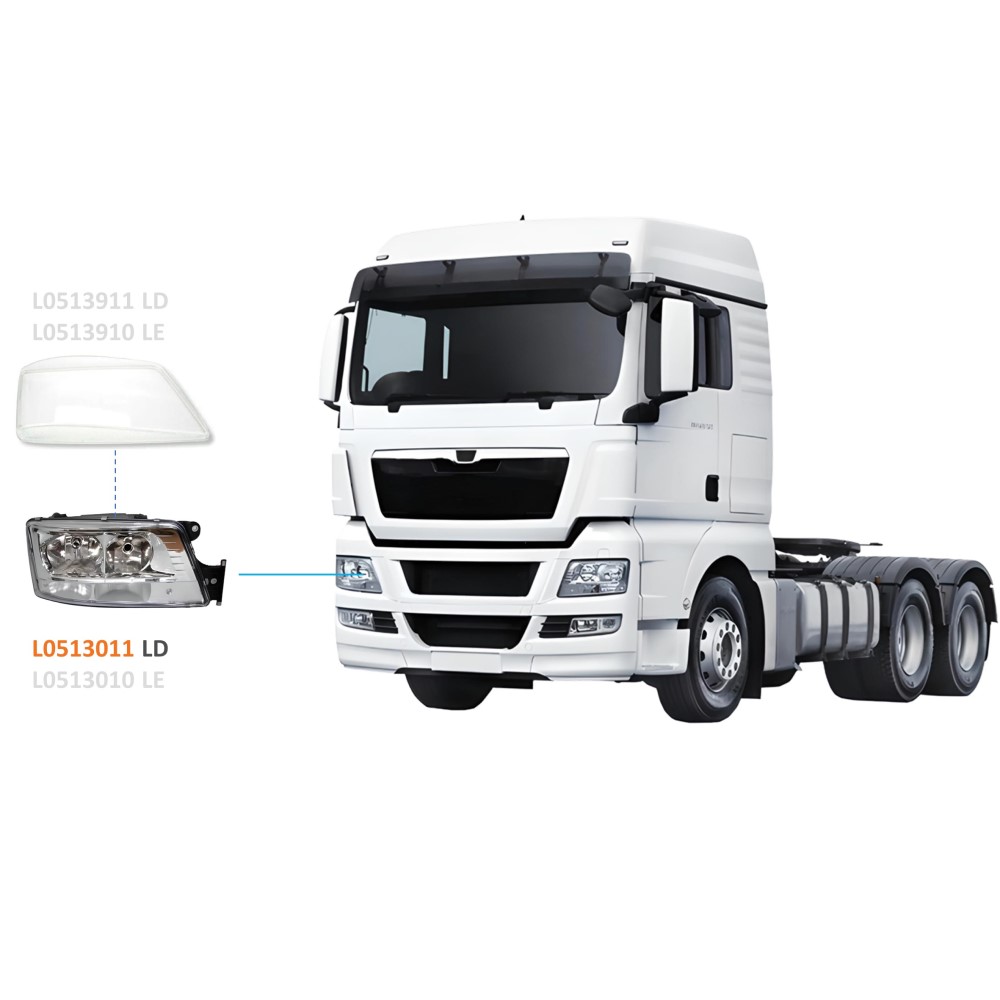 L0513011-Farol Principal LE-81251016499 | 2V5941031 | 2V5940031A | 2V3941031-