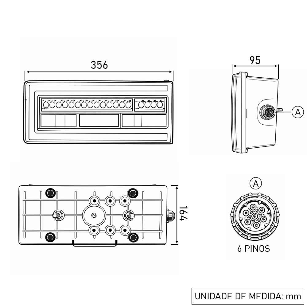 L0513053-Lanterna Traseira LE-2V3945095B-
